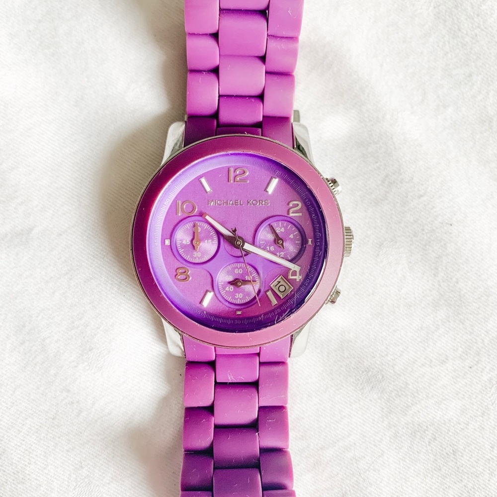Purple Micheal Kors Sports Watch